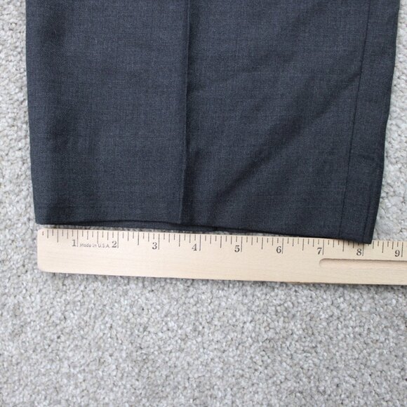 LAUREN Ralph Lauren Dress Pants Mens 42x32 Gray 100% Wool Flat Front Straight - Picture 5 of 11